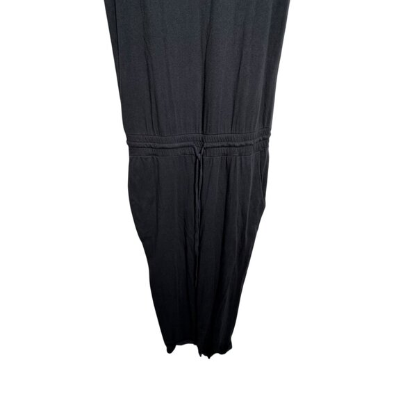 Michael Stars Black Tank Crop Jumpsuit Modal Cotton Made USA Style 9580 medium - Picture 9 of 10